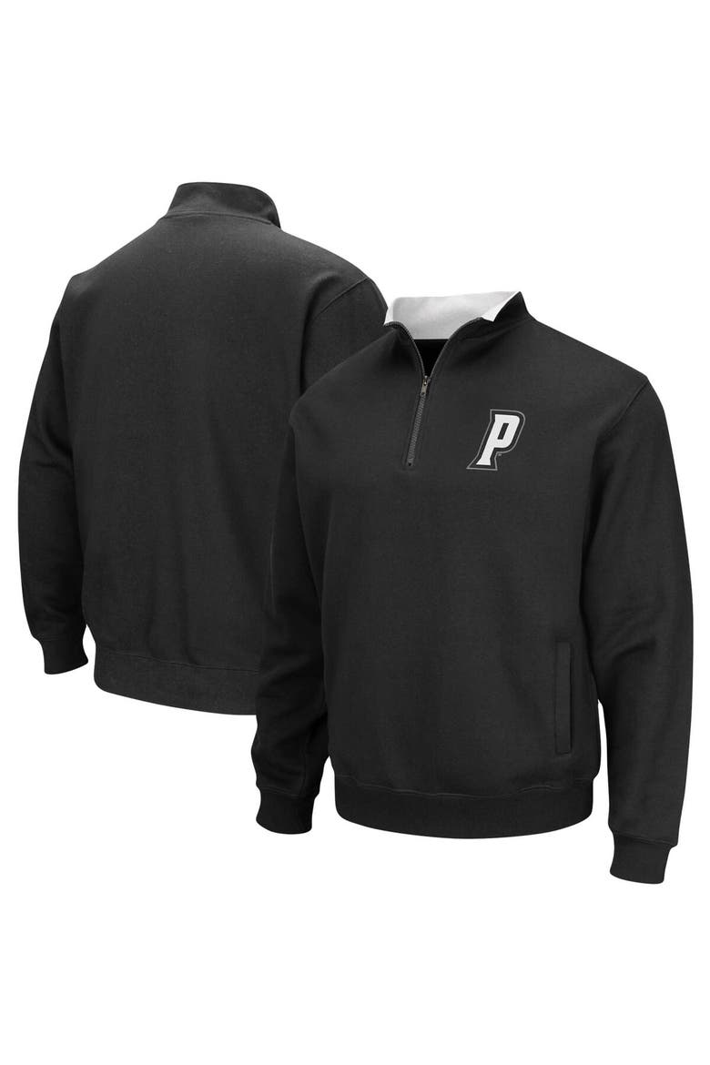 Men's Colosseum Black Providence Friars Tortugas Logo Quarter-Zip Jacket, Main, color, Black