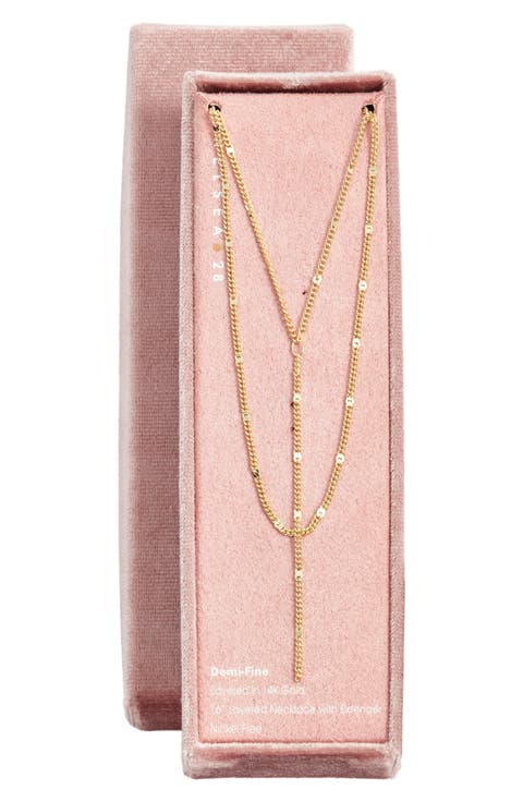Demi Fine Layered Y-Necklace