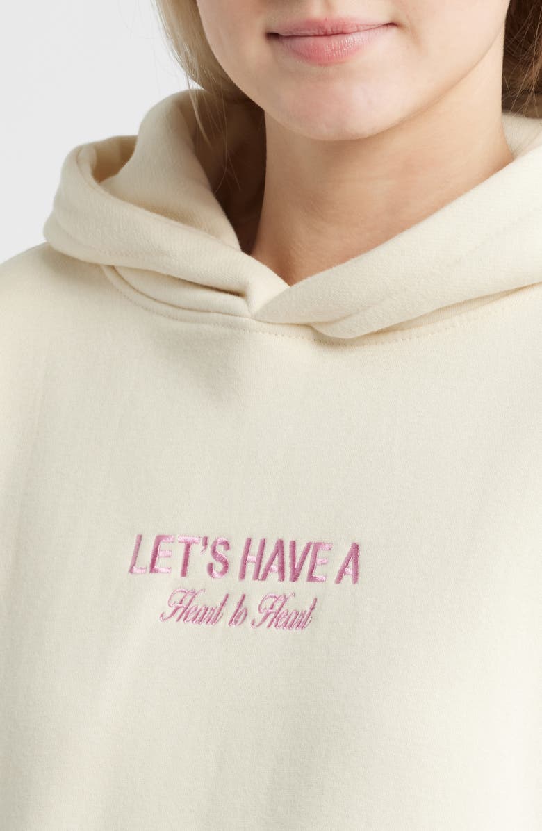 HAPPY CAMP3R Heart to Heart Hoodie, Alternate, color, Cream