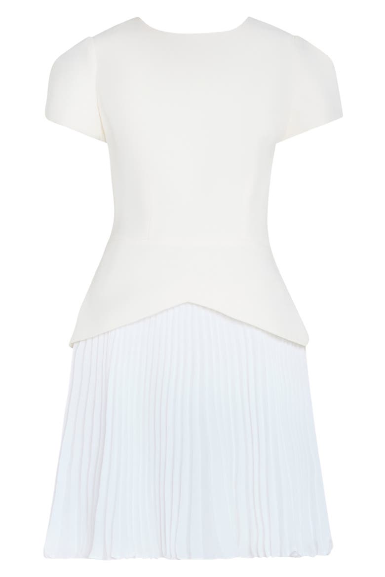 Haddy Pleated Minidress, Main, color, ECRU