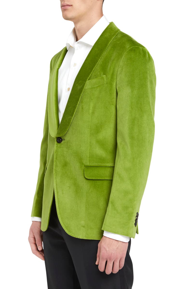 Boglioli Shawl Collar Stretch Velveteen Dinner Jacket, Alternate, color, 