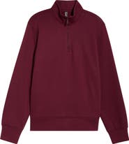 Zella Vital Fleece Quarter Zip Pullover