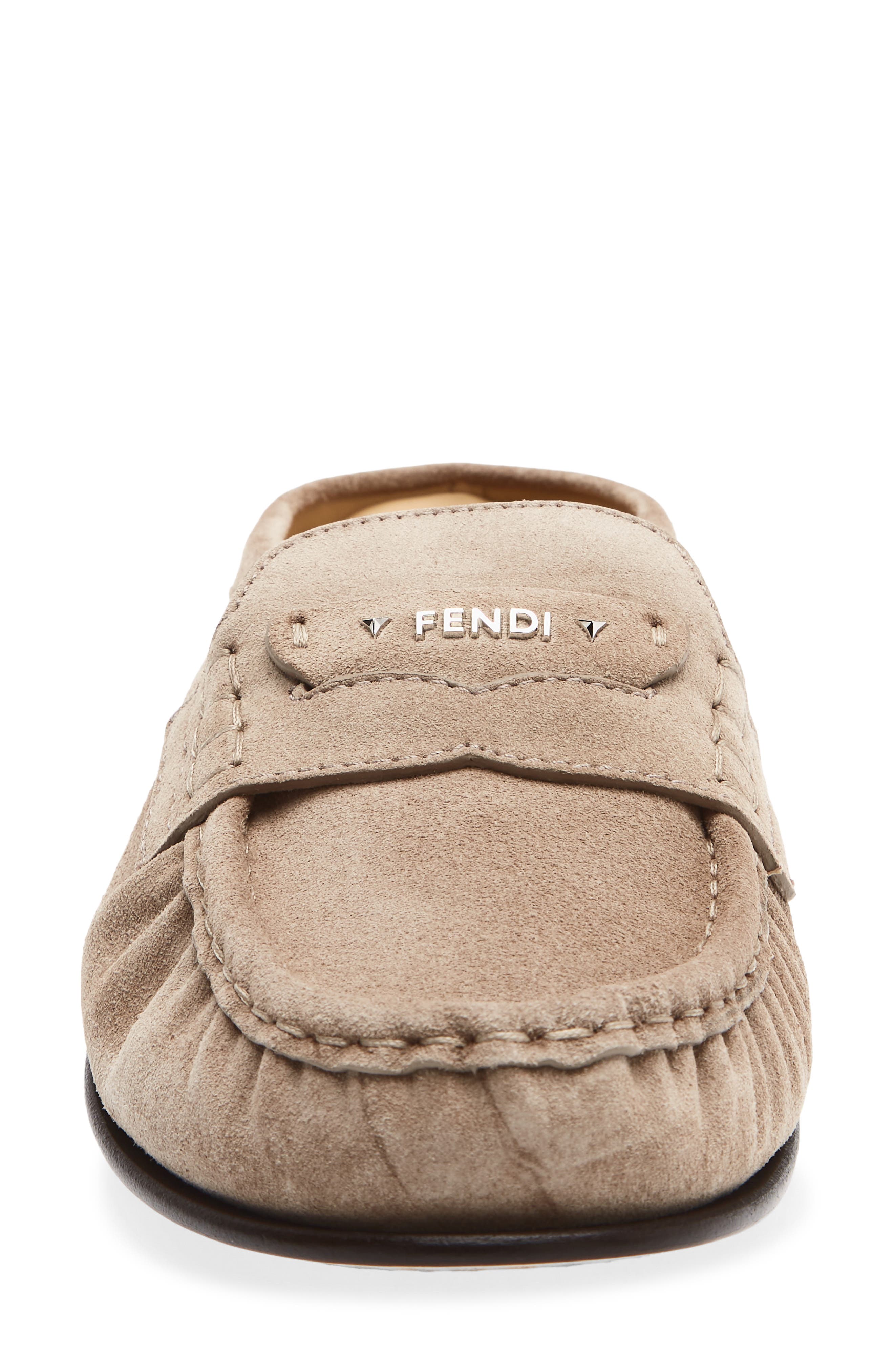 Scrunch Leather Mule, Alternate, color, F0QF5 MUD