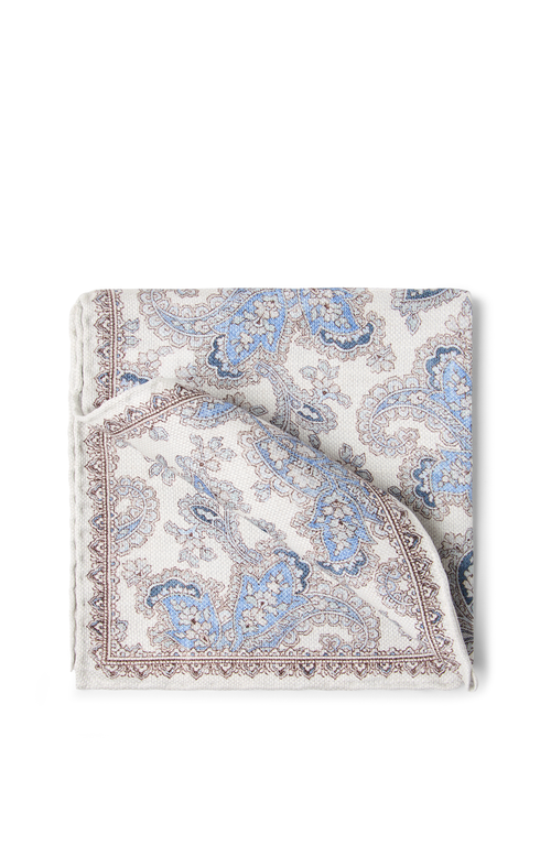 BRUNELLO CUCINELLI BRUNELLO CUCINELLI DOUBLE-FACE POCKET SQUARE 
