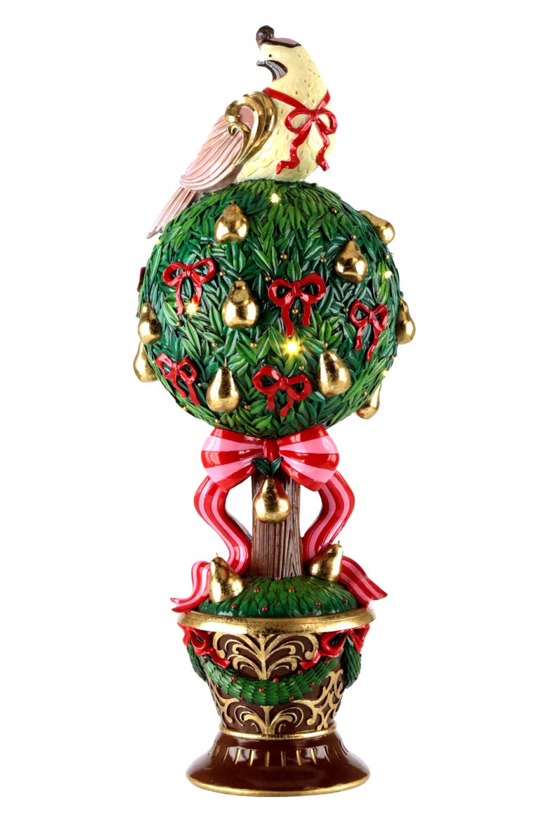 Partridge in a Pear Tree Topiary, Main, color, Green