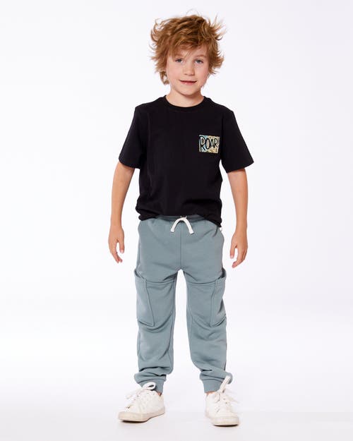Shop Deux Par Deux Little Boy's Organic Cotton Graphic Tee Black And Multicolored Dino