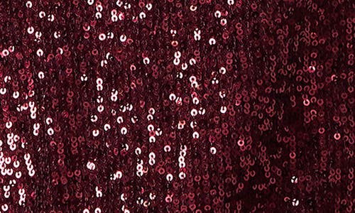Steve Madden Stretch Sequin Camisole In Burgundy