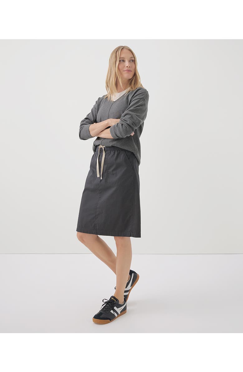 Pact Organic Cotton Daily Twill Skirt, Alternate, color, Storm