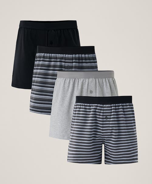 Pact Organic Cotton Everyday Knit Boxer 4-pack