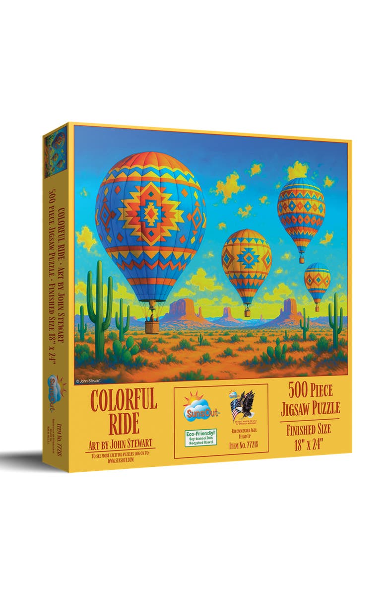 Sunsout Colorful Ride 500 piece Jigsaw Puzzle for Adults, Main, color, Multicolor