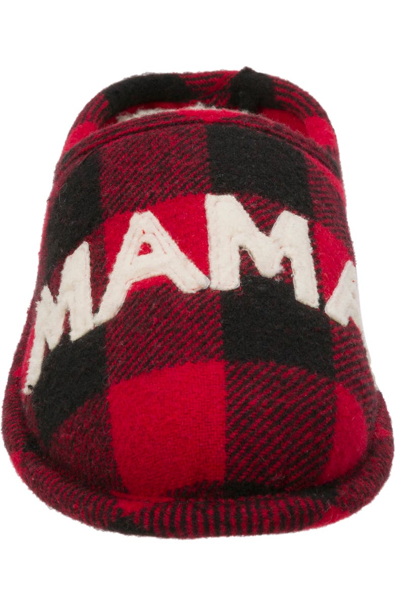 DEARFOAMS Buffalo Check Mama Bear Mom Clog Slipper, Alternate, color,