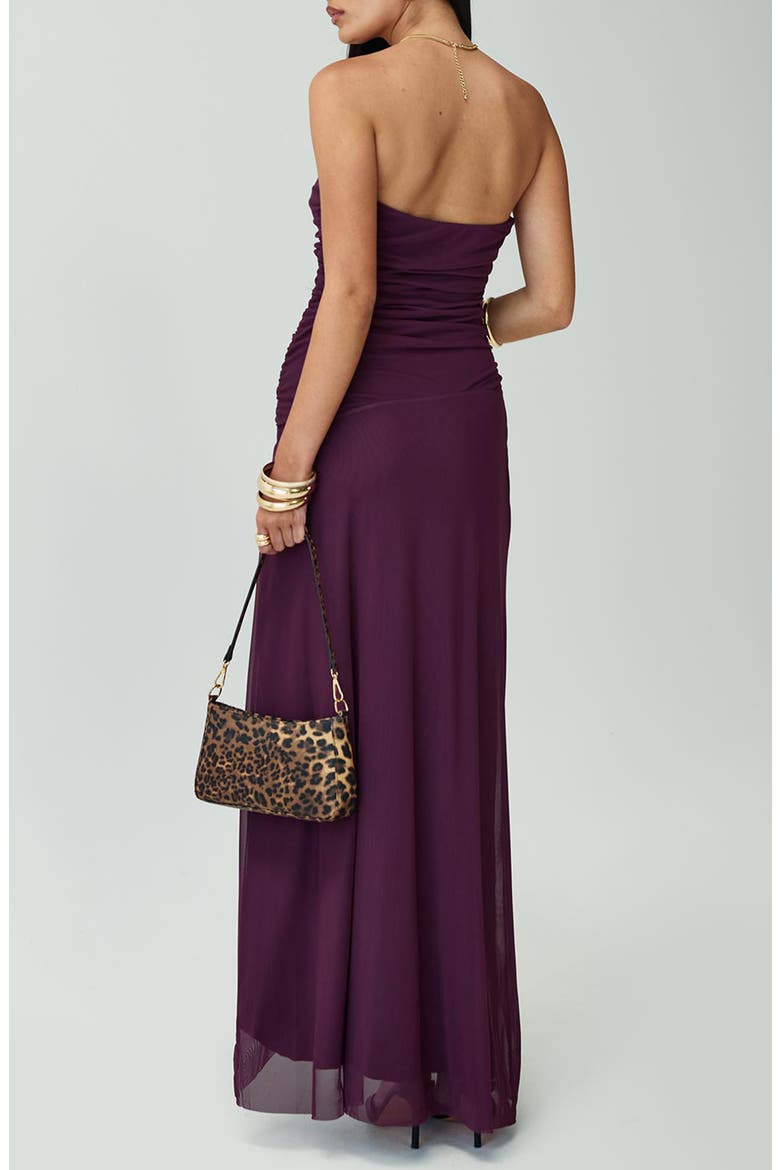 Barbarella Strapless Gown, Alternate, color, PURPLE