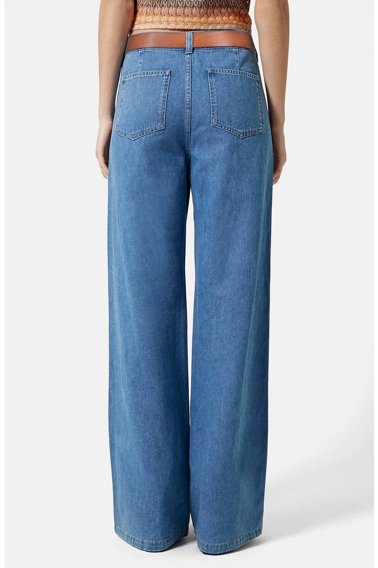 Moto 'Miller' Flare Jeans, Alternate, color, MID DENIM