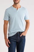 Lucky Brand Burnout Notch Neck T-Shirt