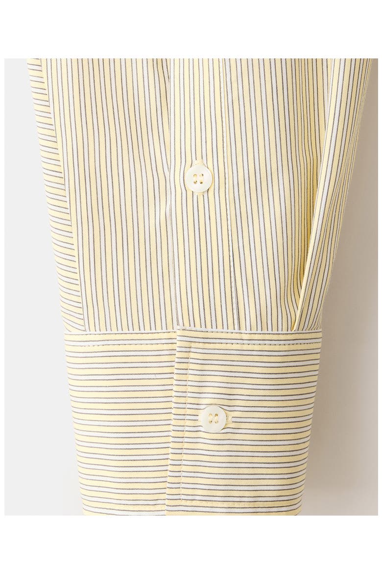 Striped Poplin Shirt, Alternate, color, PASTEL YELLOW