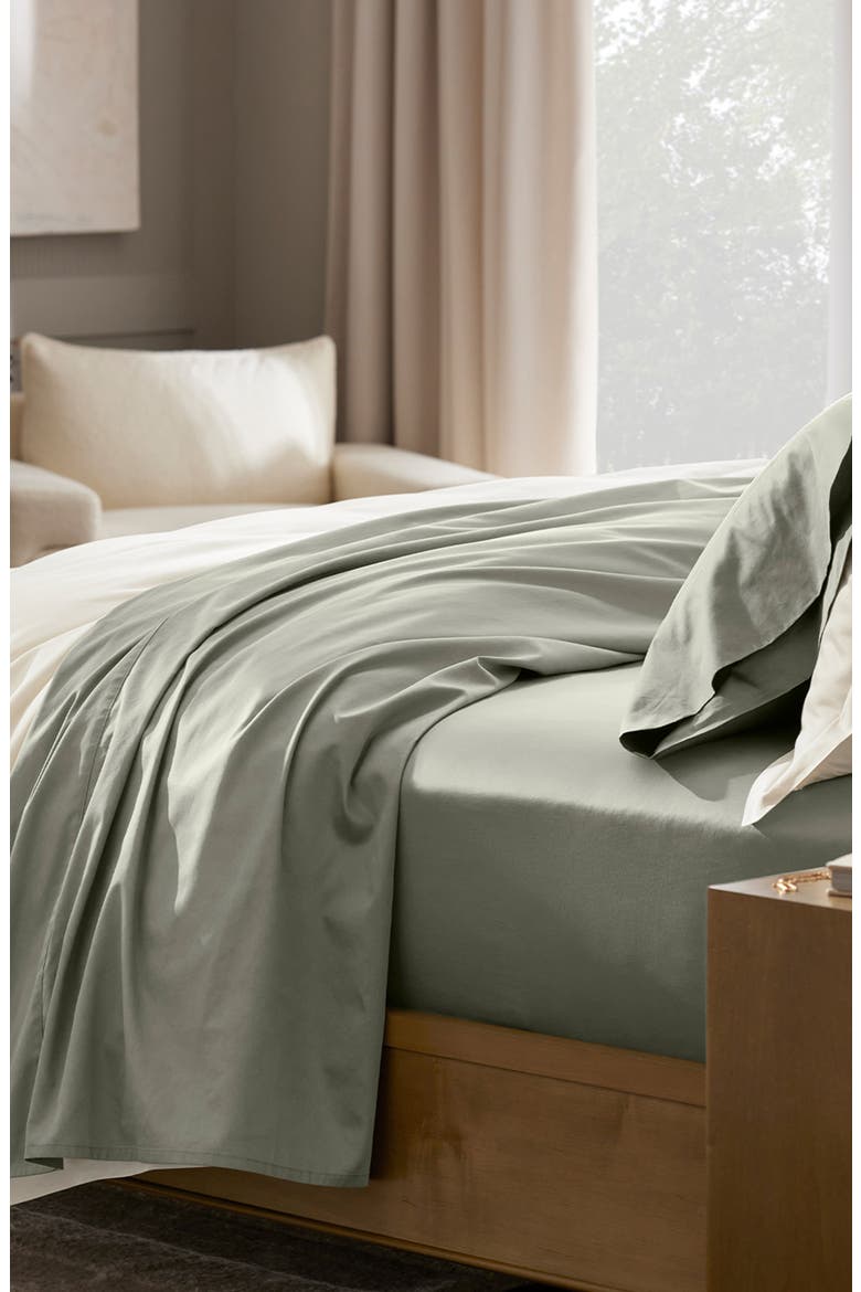 Signature Hemmed Sheet Set, Alternate, color, SAGELEAF