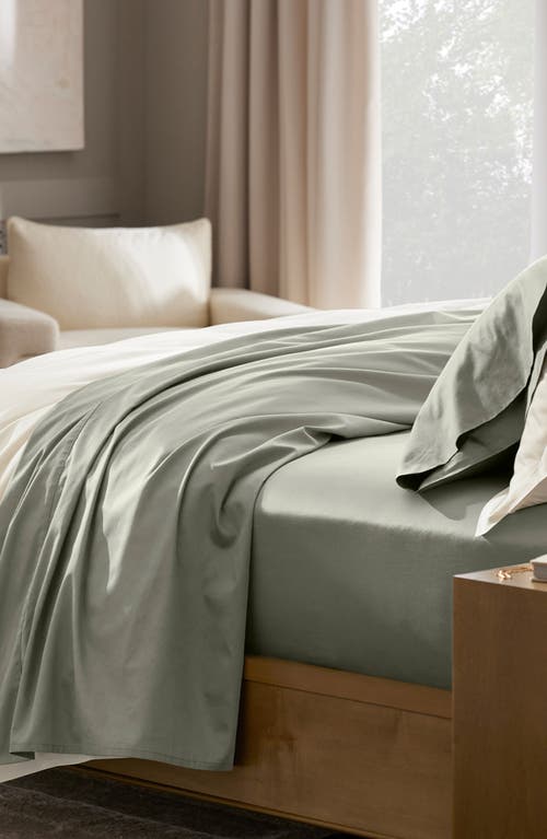 Boll & Branch Signature Hemmed Sheet Set In Sageleaf