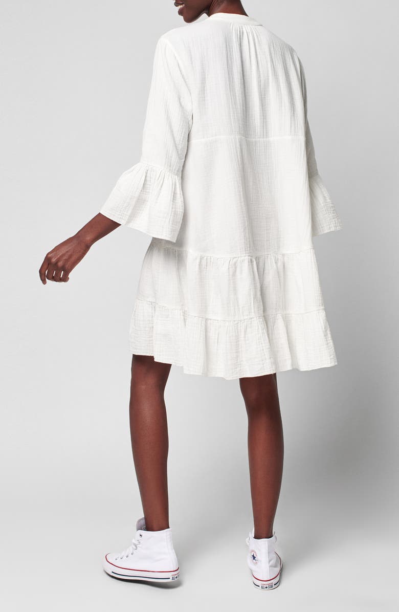 Faherty Kasey Organic Cotton Tiered Dress, Alternate, color, 