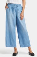 NYDJ Jayne Cotton Pull-On Ankle Wide Leg Jeans