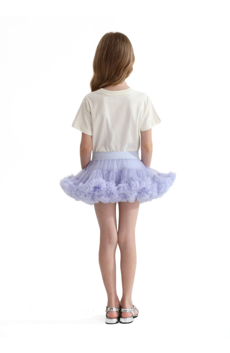 Mimi Tutu Rainbow Heart Applique T-Shirt, Alternate, color, Cream