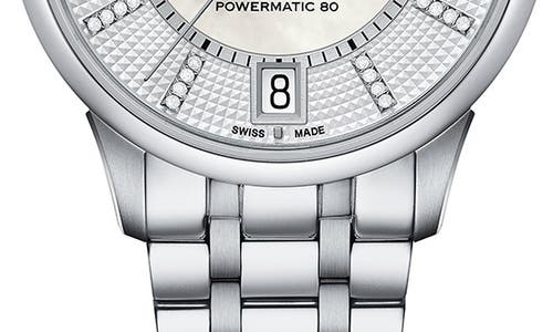 Tissot Chemin Des Tourelles Bracelet Watch, 42mm In White Mother Of Pearl/silver