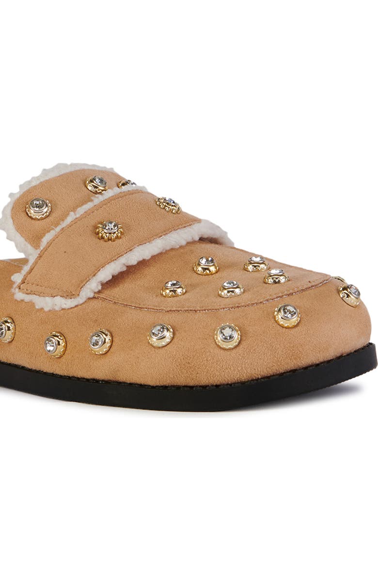 AZALEA WANG Esteller Faux Fur Lined Mule, Alternate, color,