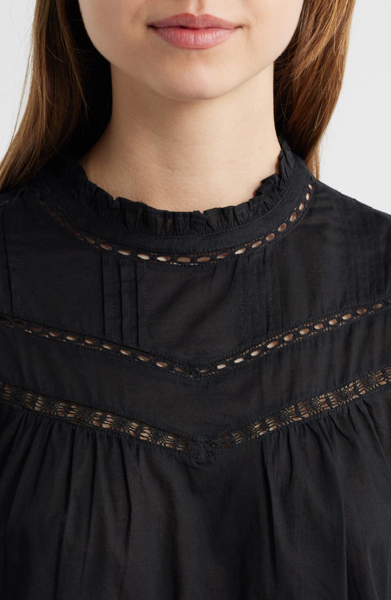 Rails Daisy Open Stitch Top, Alternate, color, Black