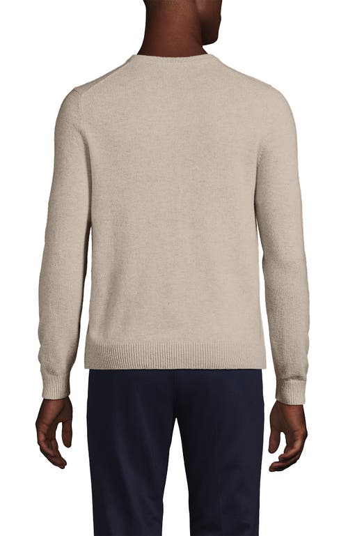 LANDS' END LANDS' END FINE GAUGE CASHMERE V-NECK SWEATER 