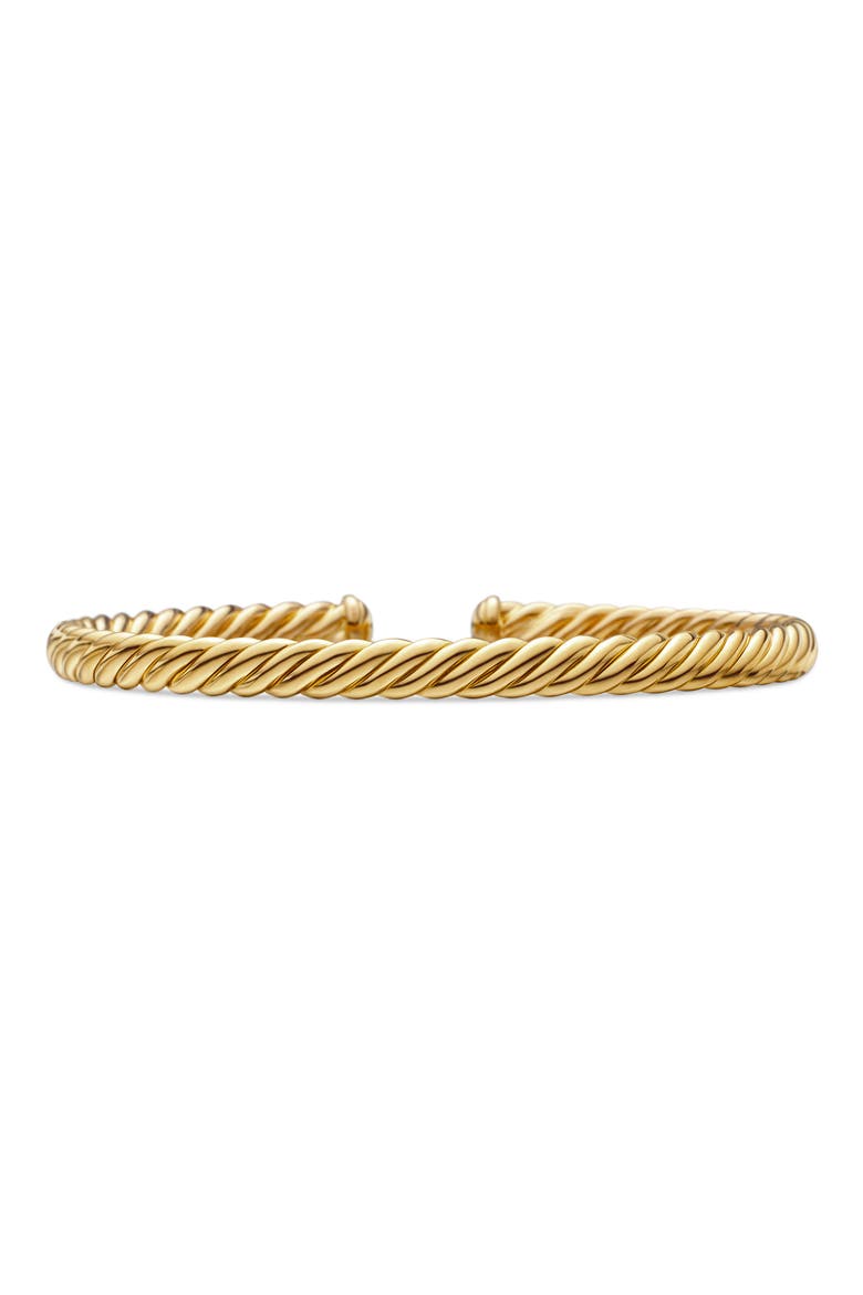 Modern Oval Cablespira® Bracelet in 18K Yellow Gold, 4.5mm, Main, color, 18K YELLOW GOLD