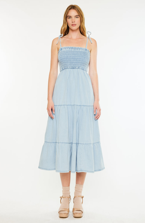 Kancan Kate Midi Dress In Blue