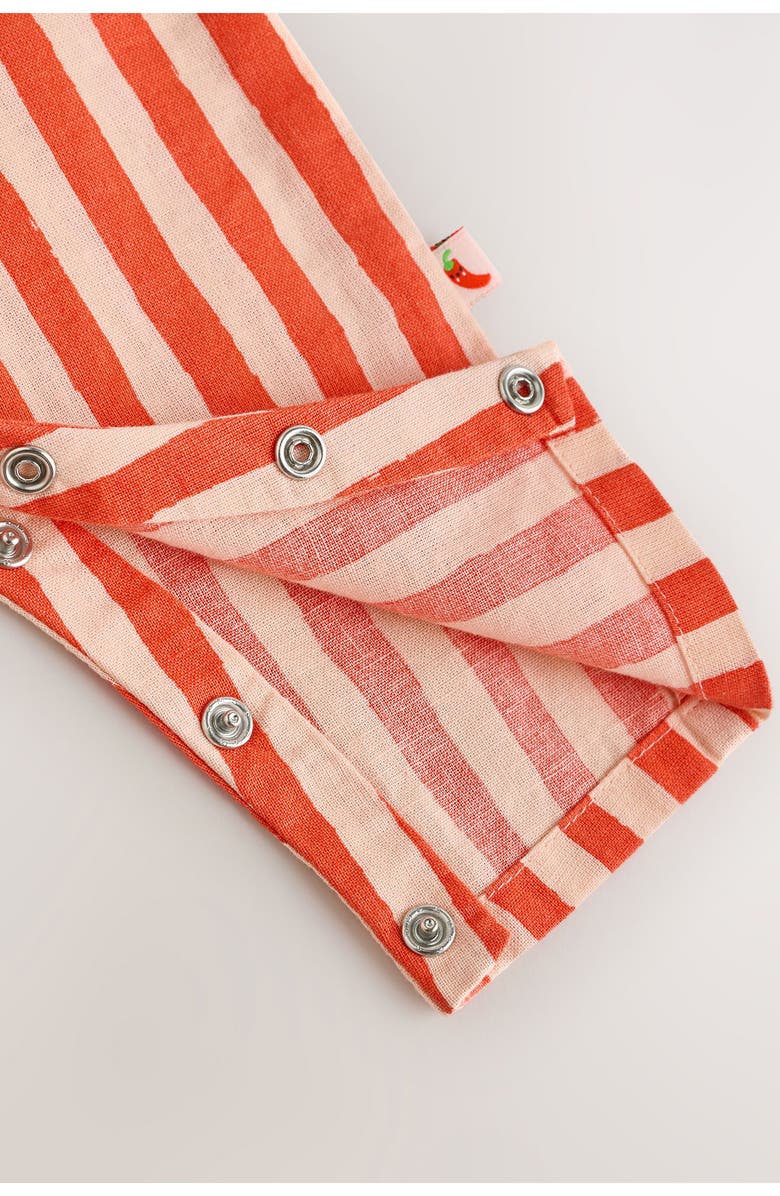 NEXT Just Chillin' Stripe Romper, Alternate, color, Red