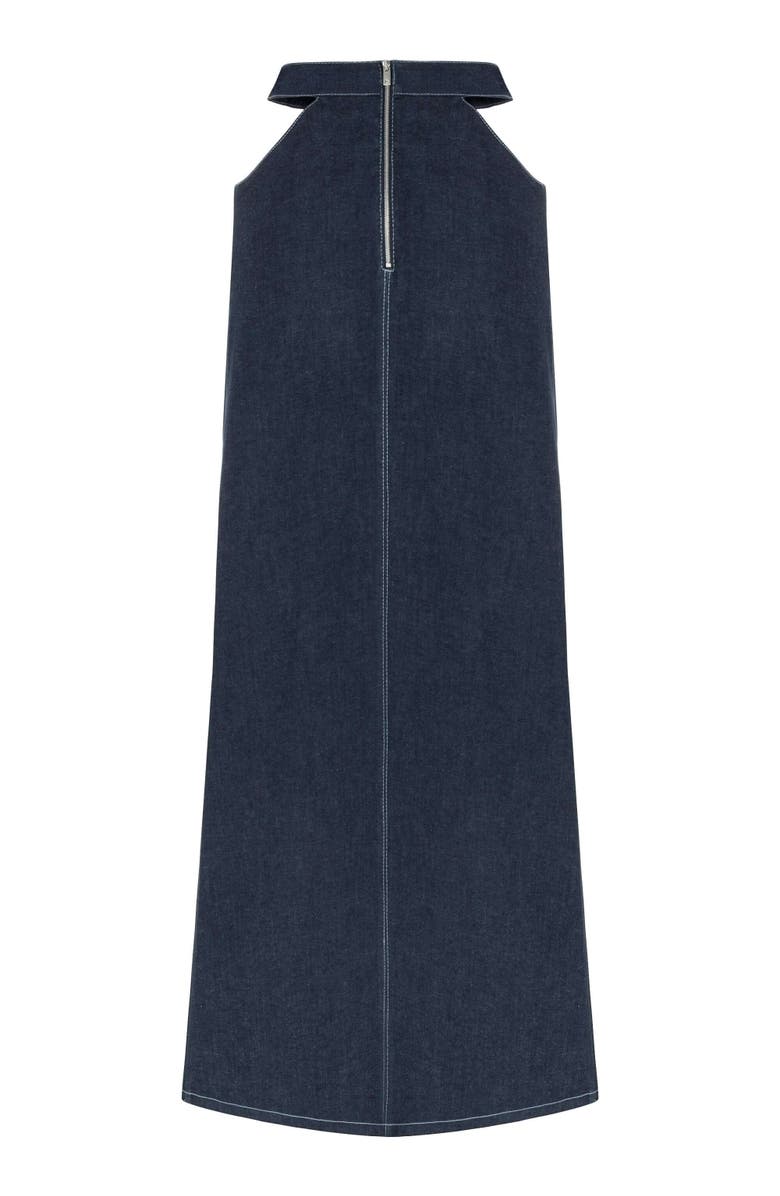 Jendue US Jendue Women's Siena Maxi Denim Skirt - High-Waisted A-Line Blue, Alternate, color, Blue