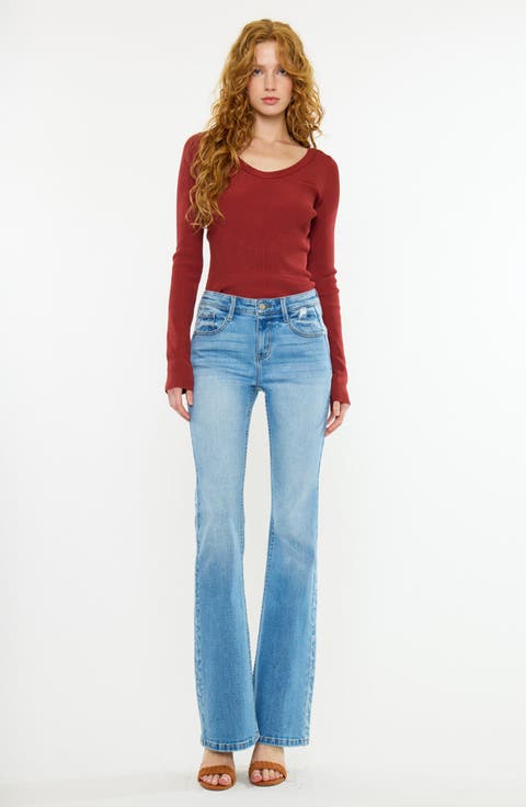 Odalis Mid Rise Flare Jeans