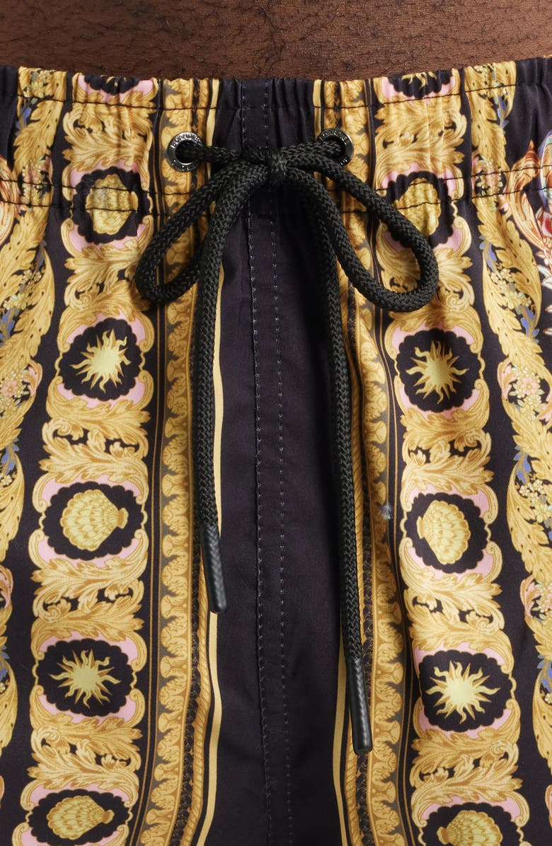 Boardies Printed Swim Trunks, Alternate, color, Black