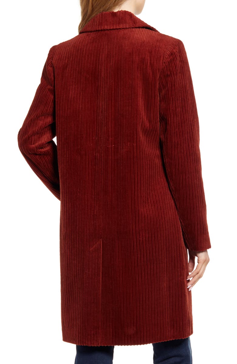Sam Edelman Corduroy Reefer Coat, Alternate, color, 