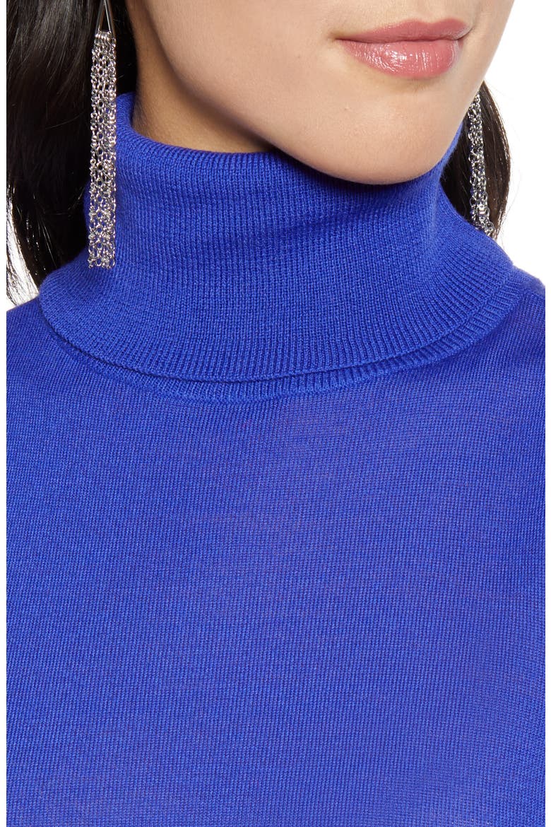 Sleeveless Turtleneck Top, Alternate, color, ROYAL NEON