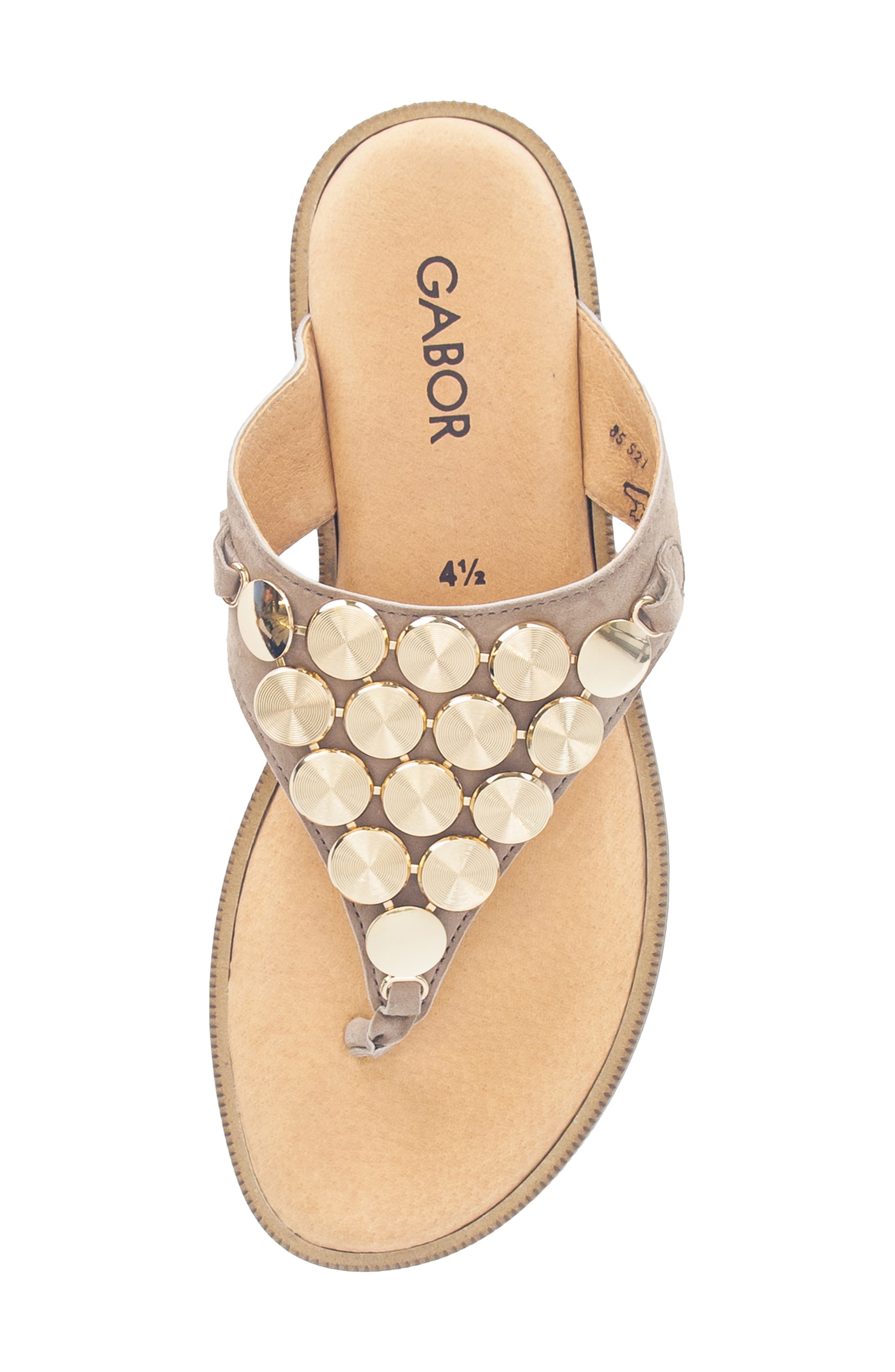Gabor Studded Sandal, Alternate, color, Sand