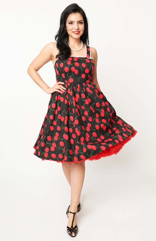UNIQUE VINTAGE UNIQUE VINTAGE 1950S COTTON PINAFORE SWING DRESS