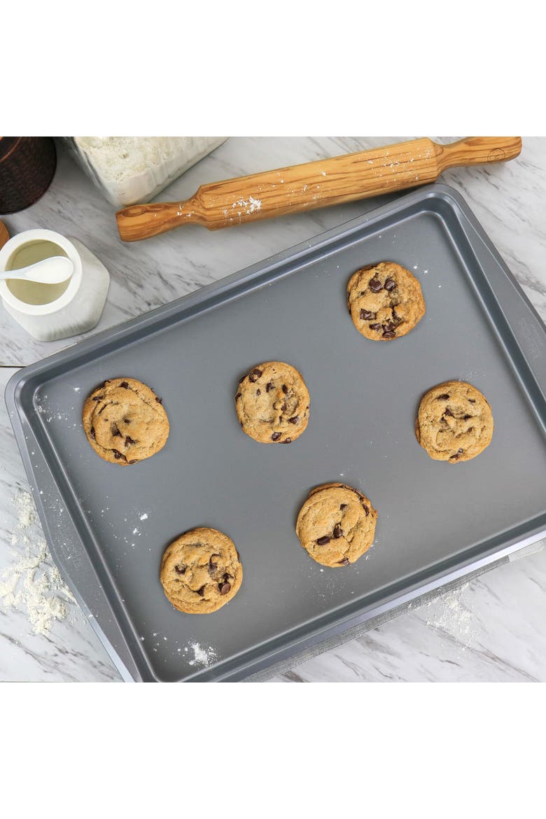 18in Carbon Steel Cookie Sheet, Alternate, color, Grey