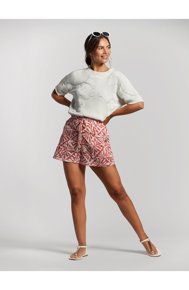 Tori Richard Deja Vu Brielle Short, Alternate, color, Coral