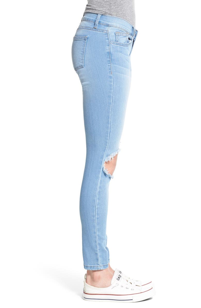 SP Black Destroyed Skinny Jeans, Alternate, color, 