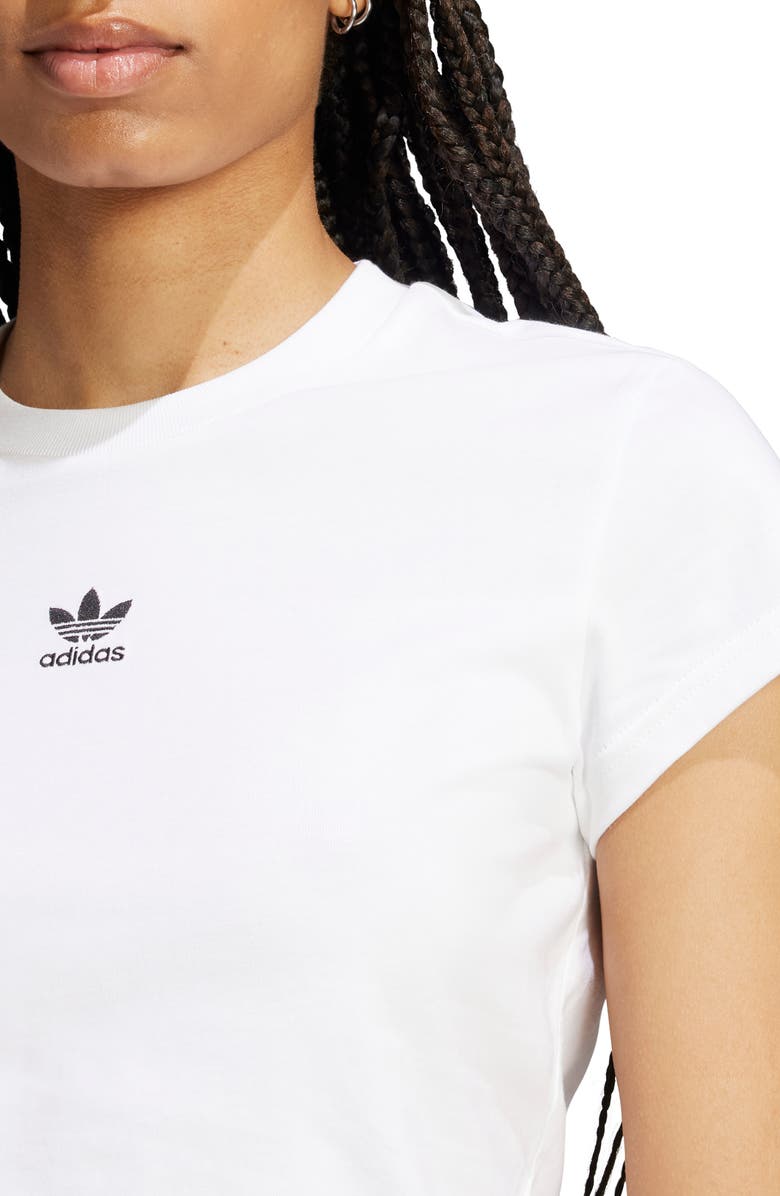 adidas Originals Essentials Slim Fit T-Shirt, Alternate, color, White