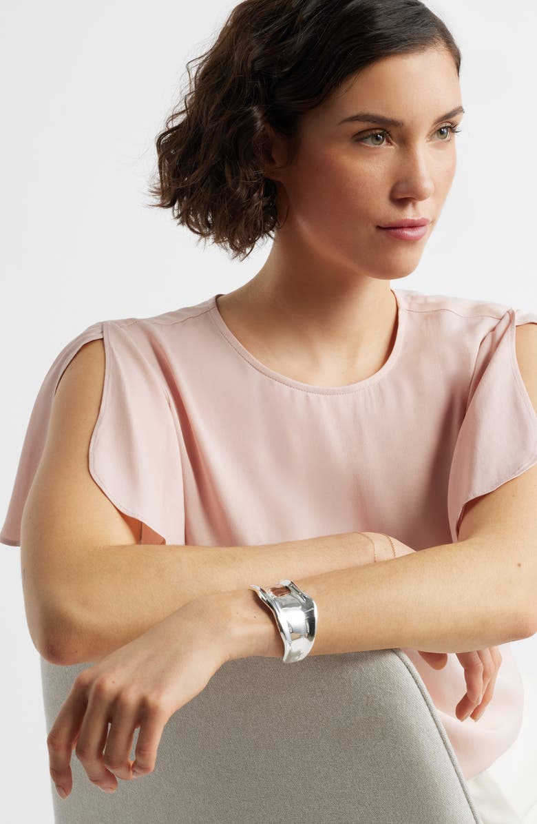 Nordstrom Molten Metal Cuff Bracelet, Alternate, color, Silver