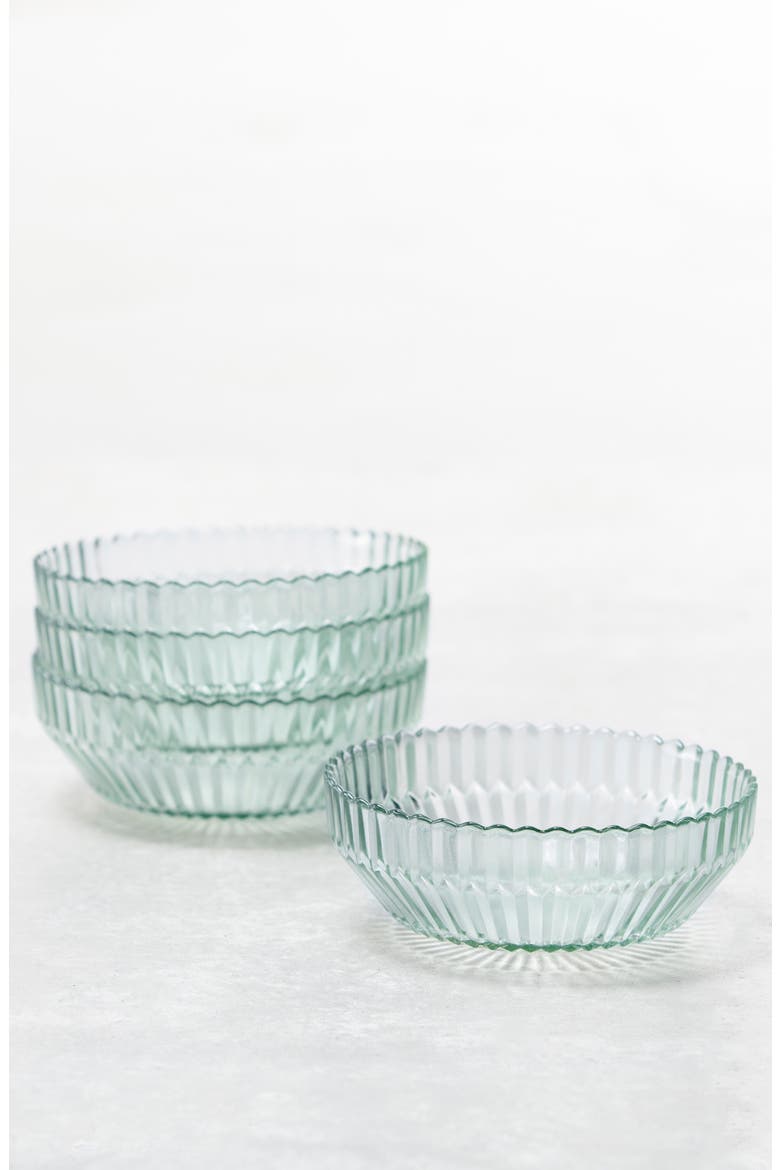 Archie Set of 4 Green Cereal Bowls, Alternate, color, VERDE