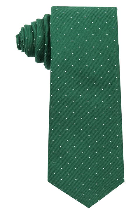 Dot Print Cotton Tie