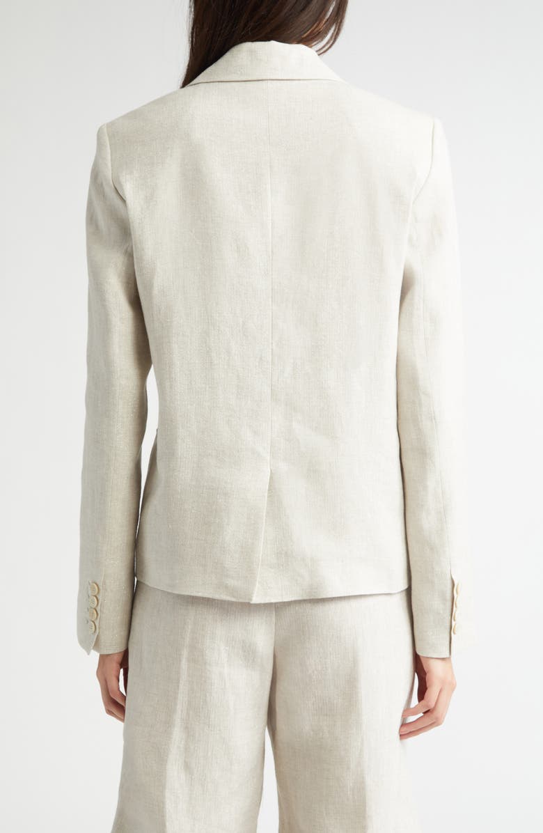 Eleventy Double Breasted Linen Blend Blazer, Alternate, color,