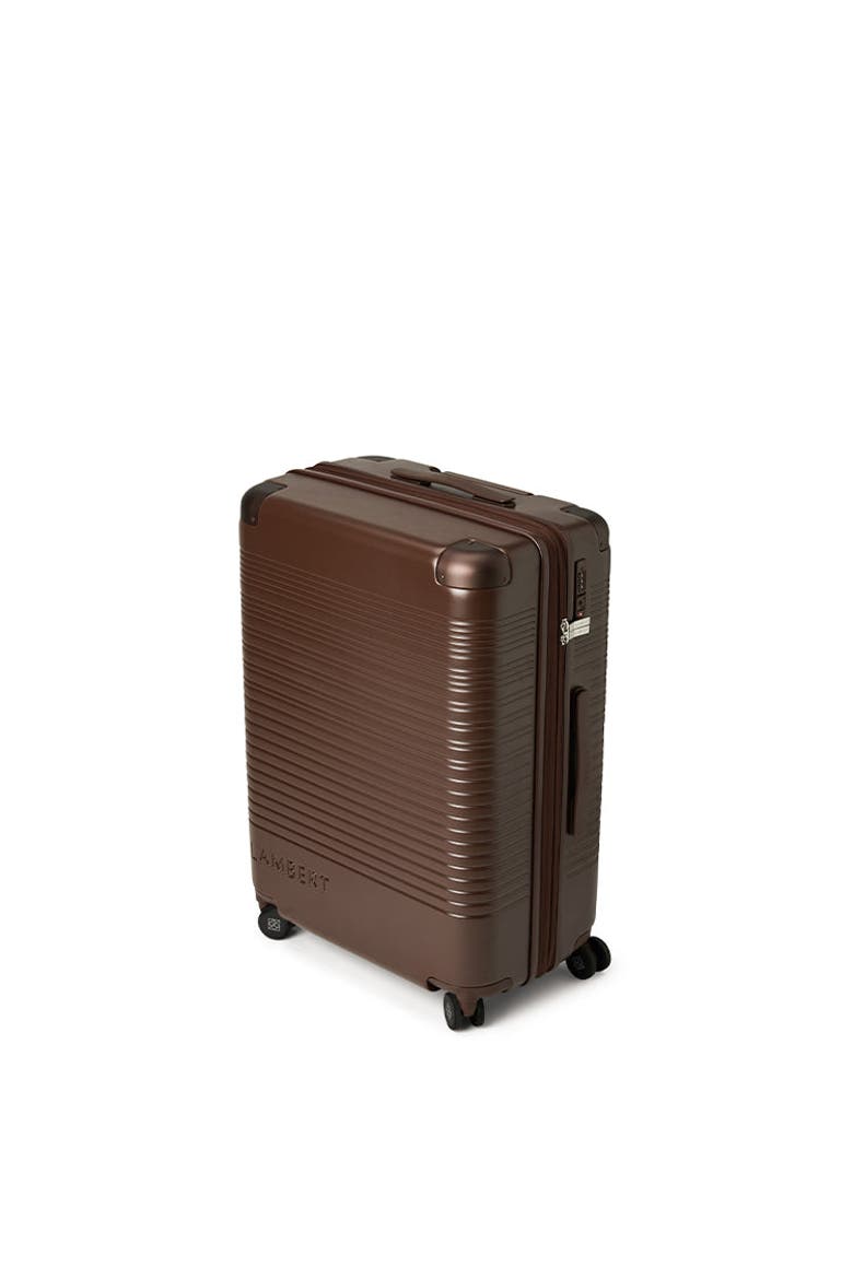 Milan - Medium Checked Luggage, Alternate, color, Chocolate