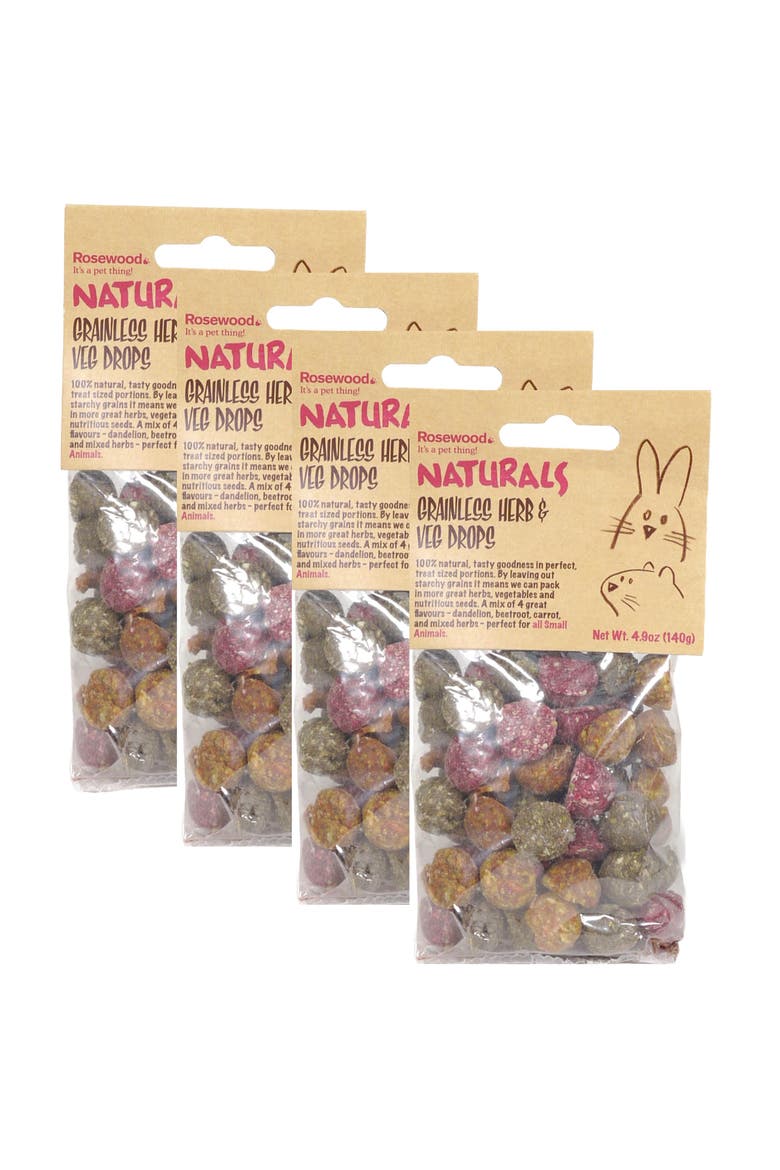 Herb 'n' Veg Drops - 4 Pack Pet Treats, Main, color, Multicolored