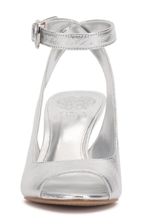 Vince Camuto Pavles Ankle Strap Sandal In Silver