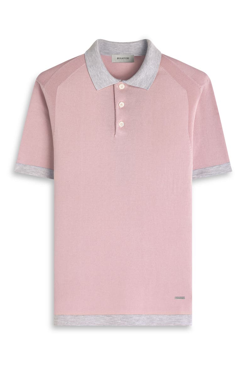Cotton Blend Polo Sweater, Alternate, color, DUSTY PINK